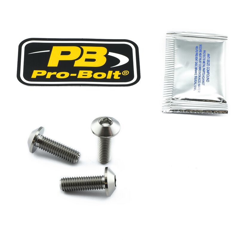 PRO BOLT BRAKE ROTOR BOLT KIT TITANIUM TI3DISCYAM