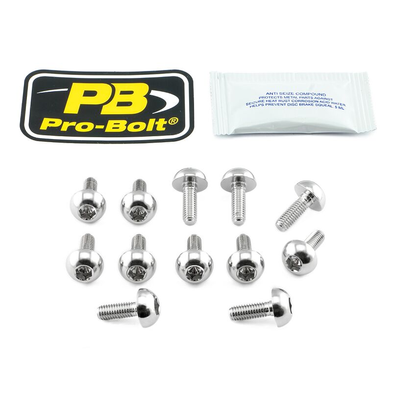 PRO BOLT BRAKE ROTOR MOUNTING BOLT KIT STAINLESS STEEL SS12DISCHONFR