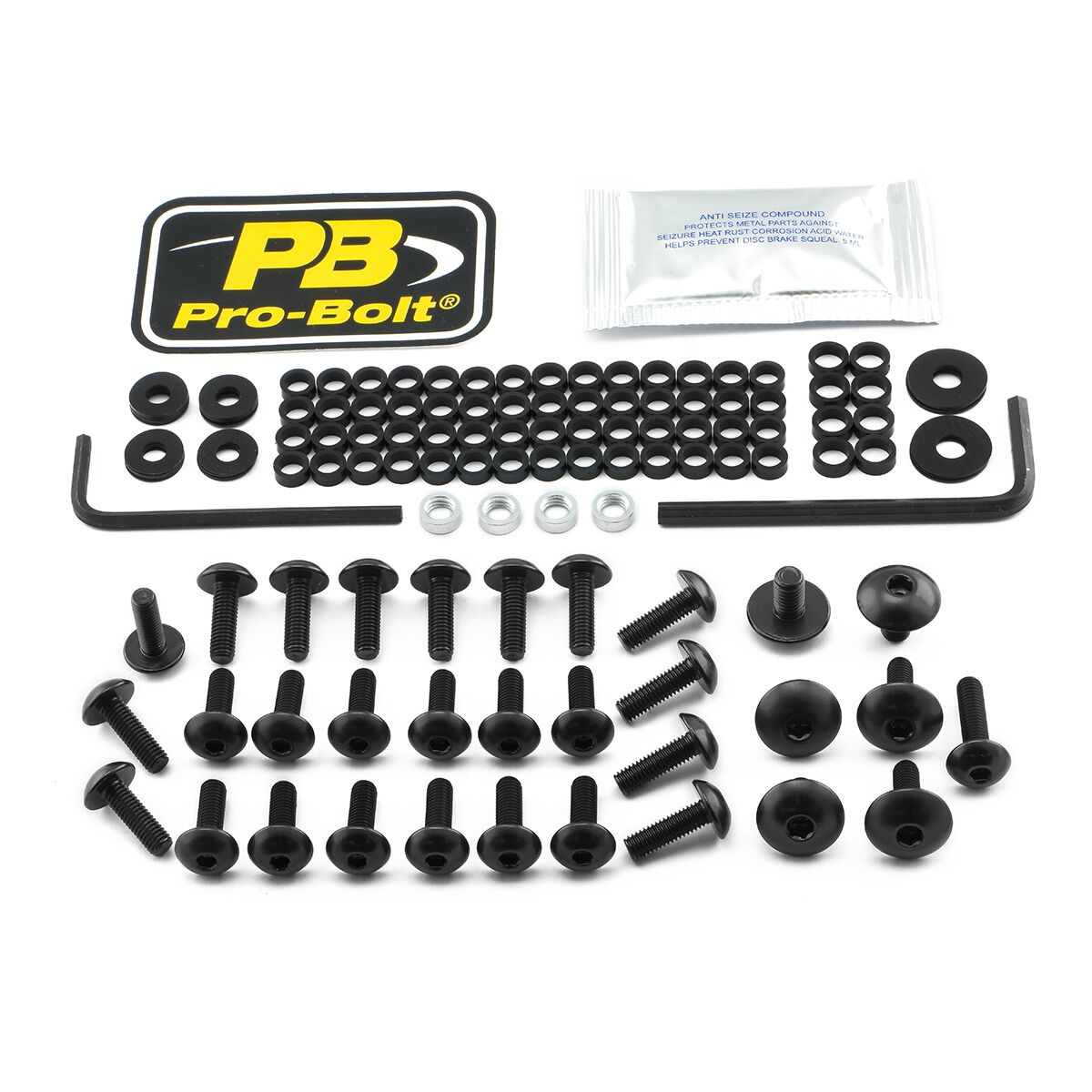 PRO BOLT BOLT KT FAIRING DUC BLACK FDU260BK