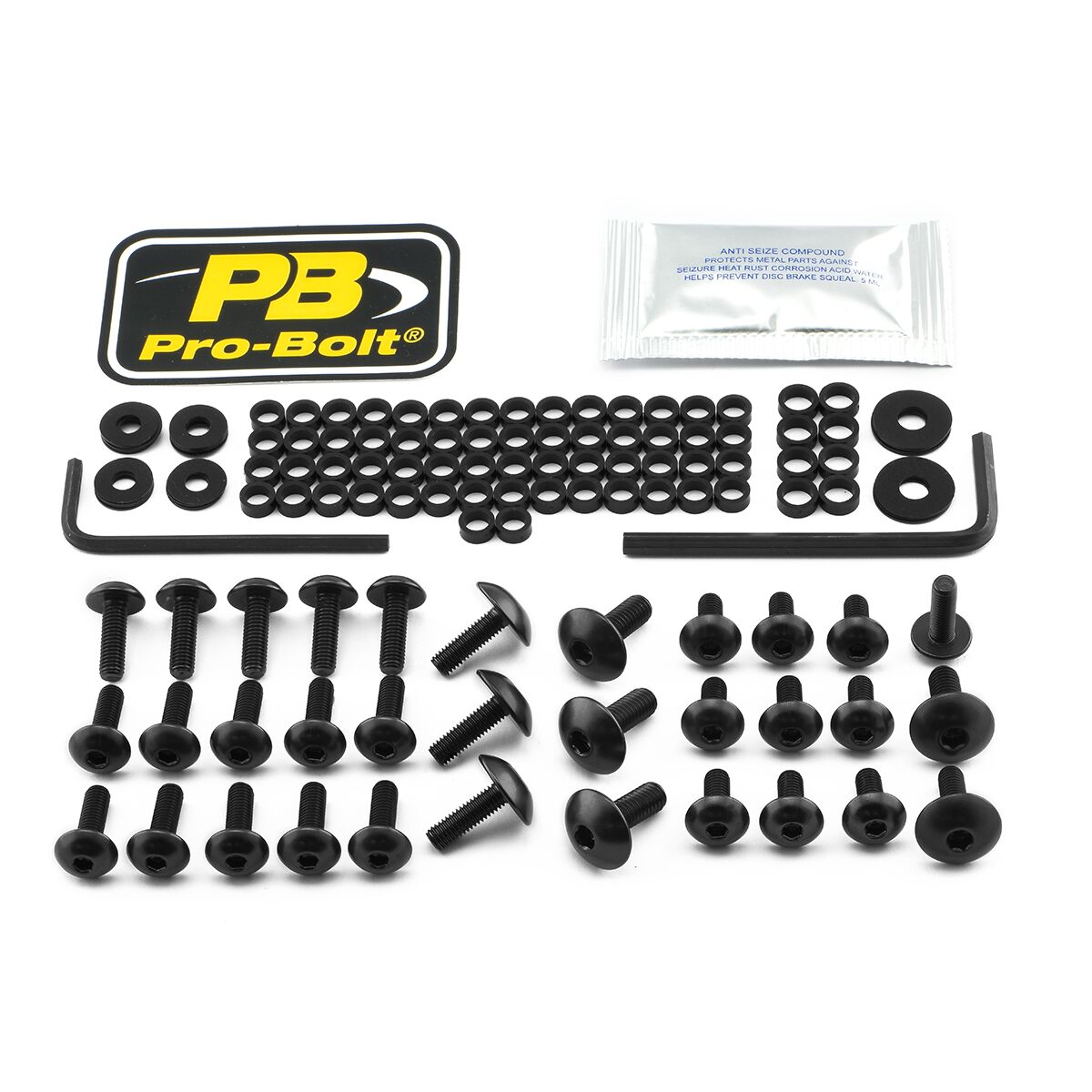 PRO BOLT BOLT KT FAIRING DUC BLACK FDU310BK