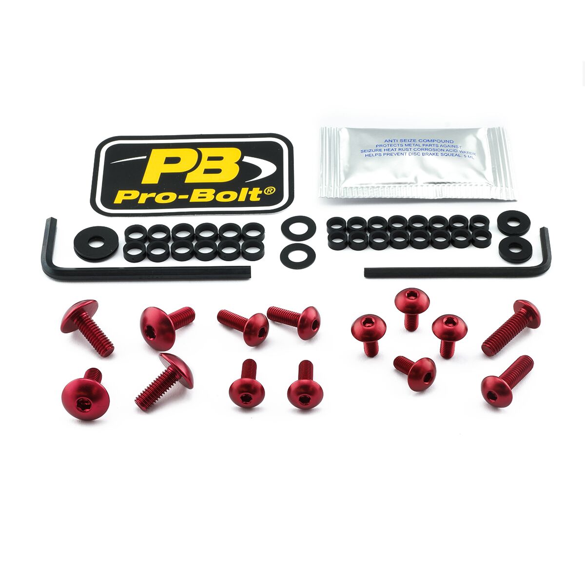 PRO BOLT BOLT KT FAIRING KAW RED FKA301R