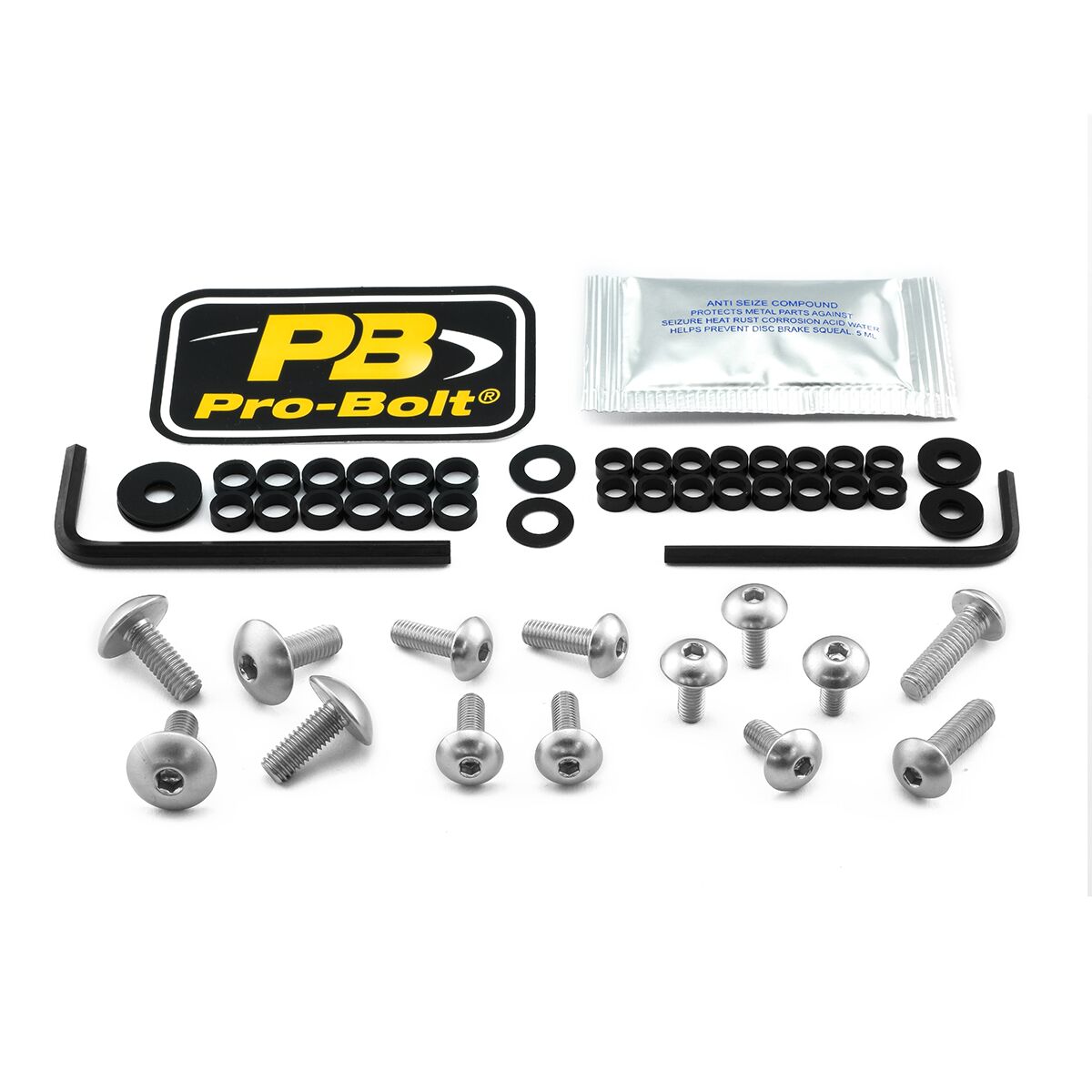 PRO BOLT BOLT KT FAIRING KAW SILVER FKA301S
