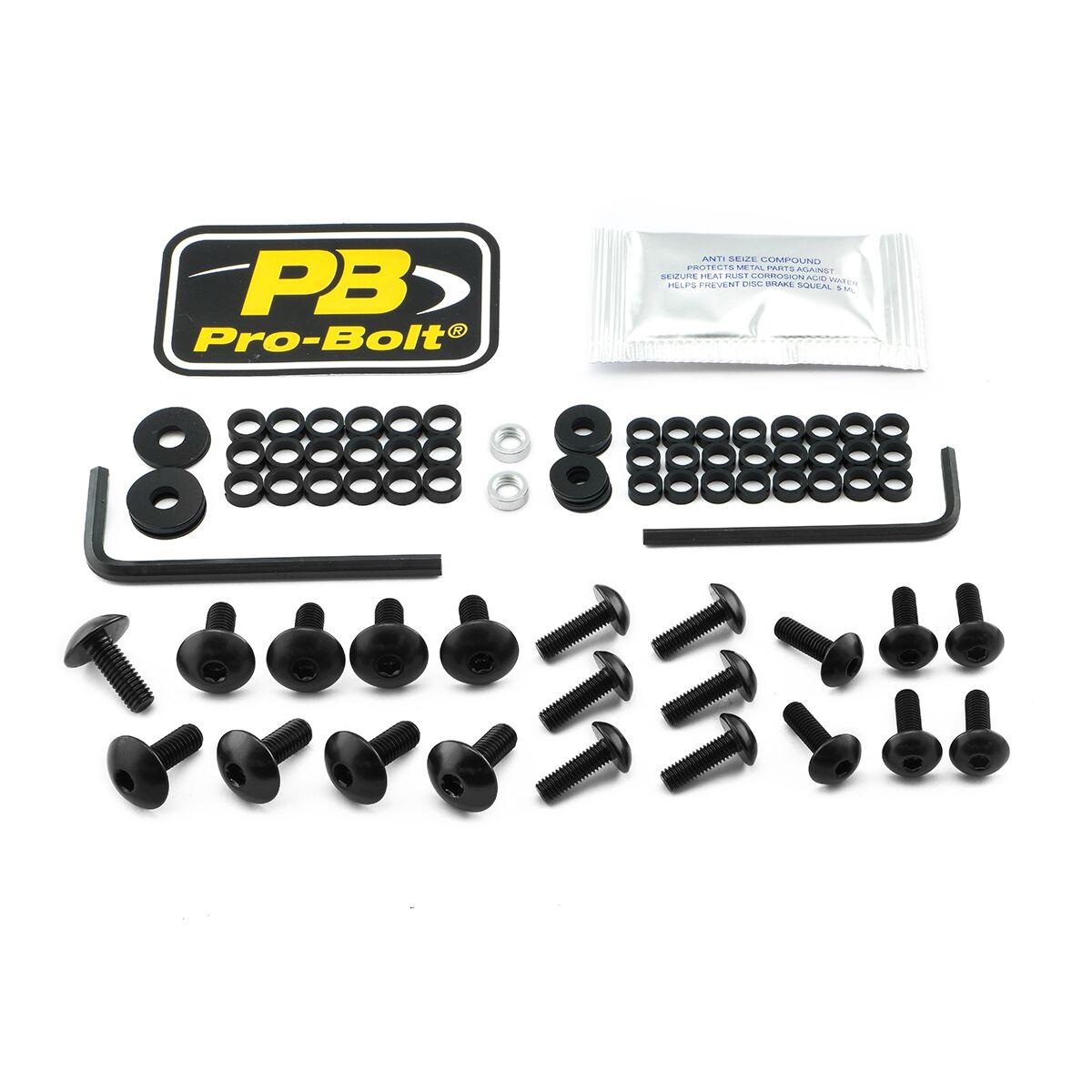PRO BOLT BOLT KT FAIRING KAW BLACK FKA402BK