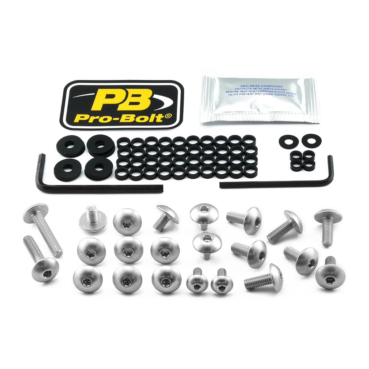PRO BOLT BOLT KT FAIRING KAW SILVER FKA430S