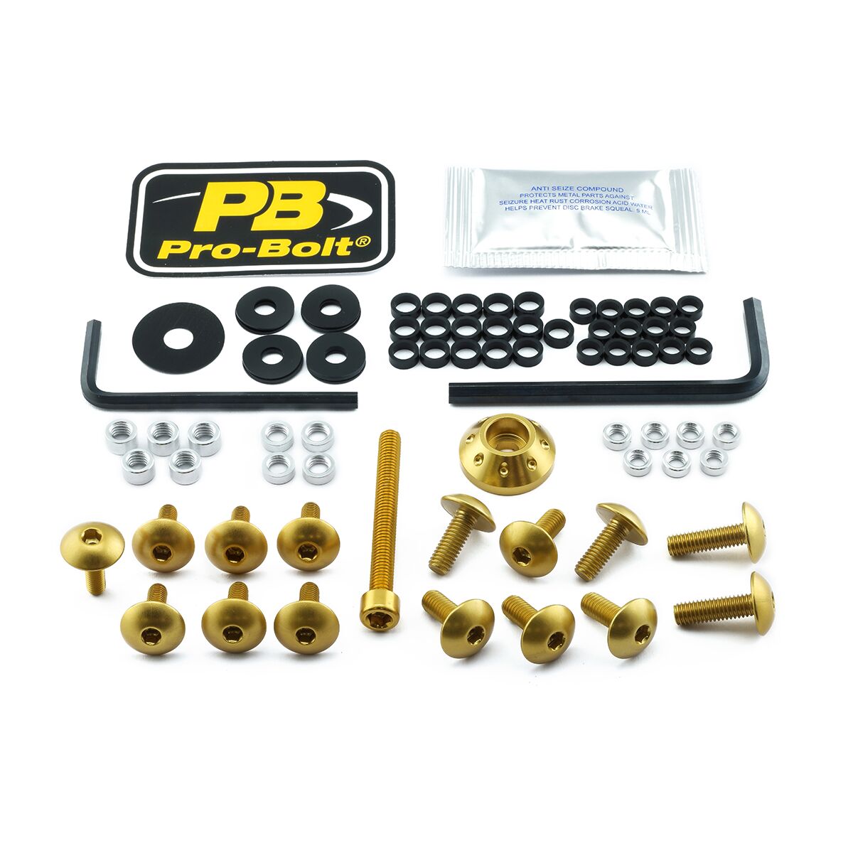 PRO BOLT BOLT KT FAIRING SUZ GOLD FSU091G