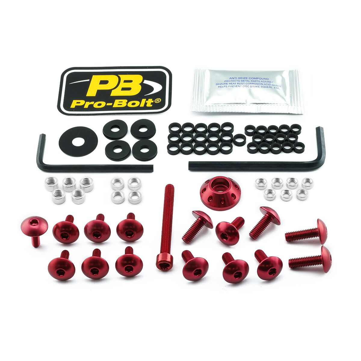 PRO BOLT BOLT KT FAIRING SUZ RED FSU091R