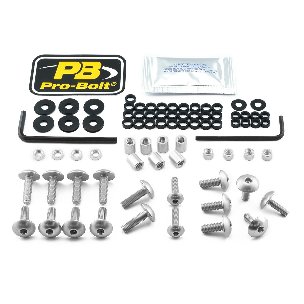 PRO BOLT BOLT KT FAIRING SUZ SILVER FSU310S