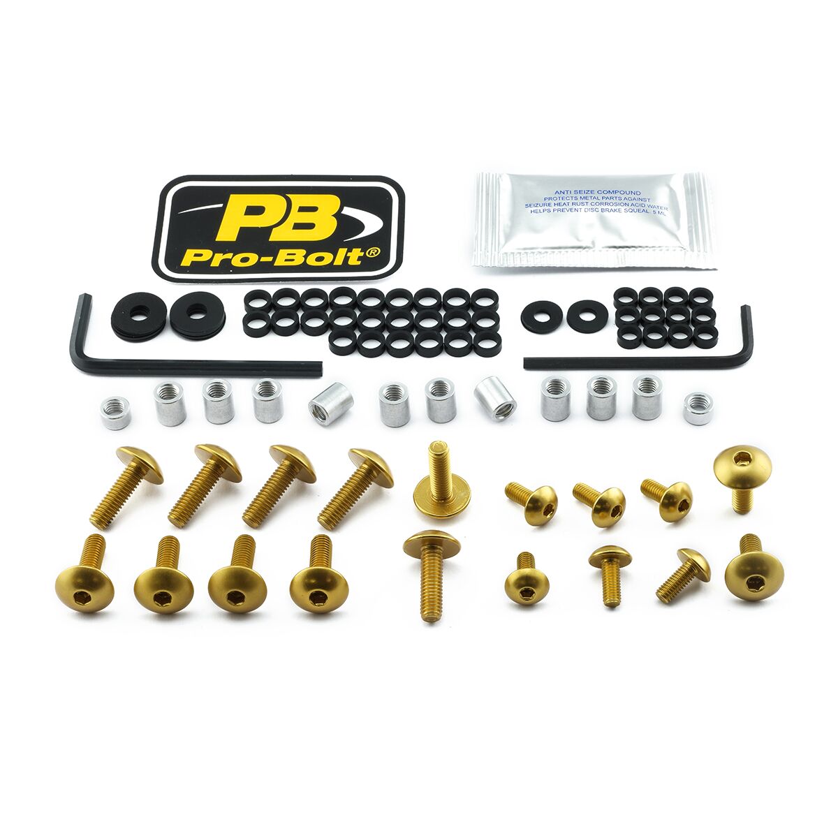 PRO BOLT BOLT KT FAIRING SUZ GOLD FSU330G