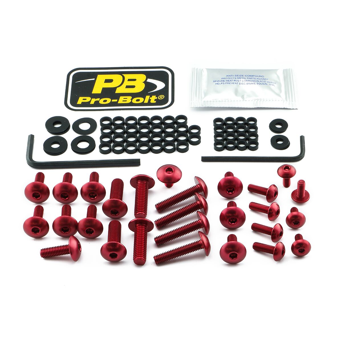 PRO BOLT BOLT KT FAIRING YAM RED FYA620R