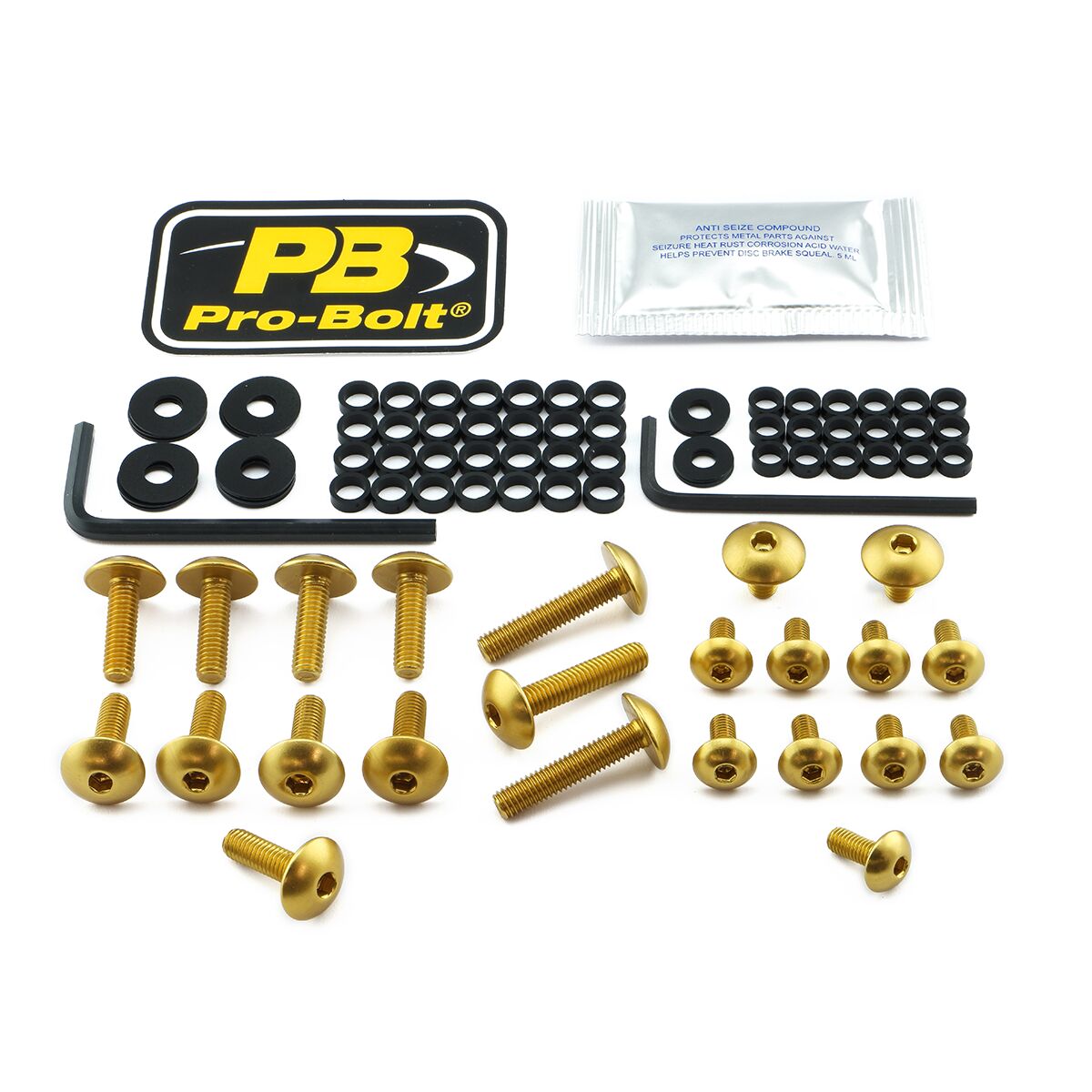 PRO BOLT BOLT KT FAIRING YAM GOLD FYA660G