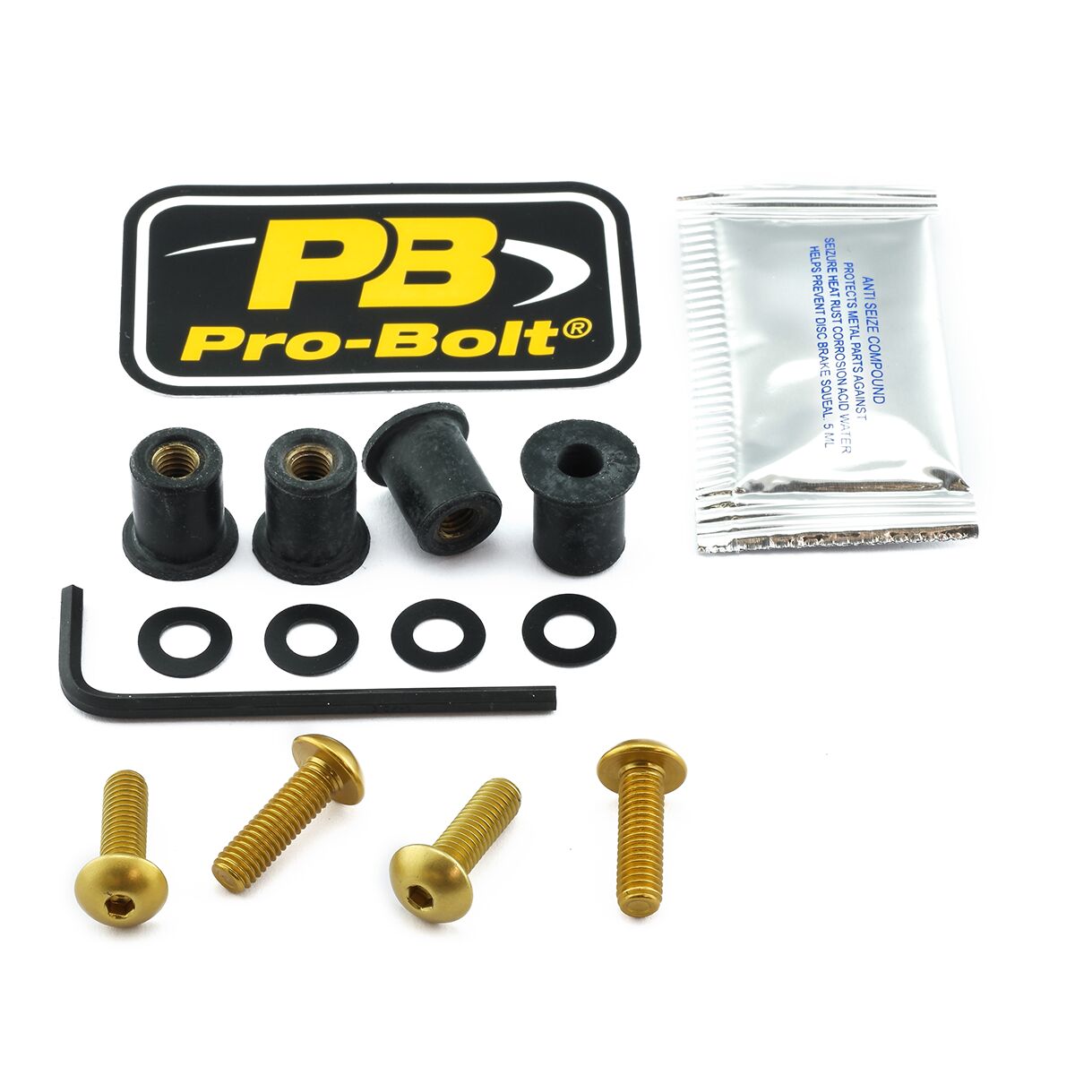 PRO BOLT BOLT KIT SCREEN GOLD SK056G