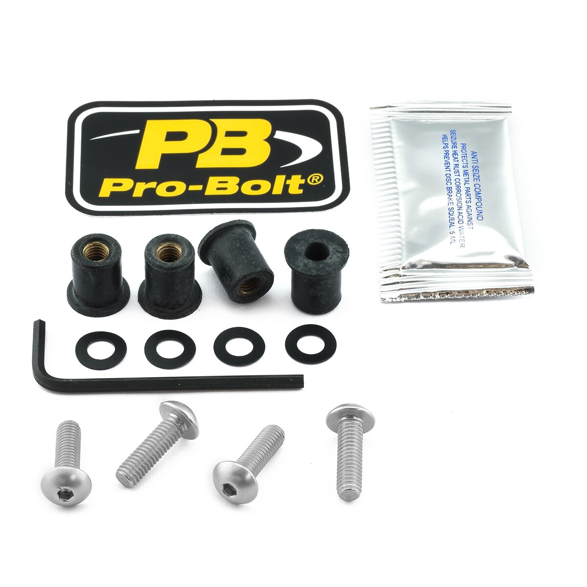 PRO BOLT BOLT KIT SCREEN SILVER SK056S