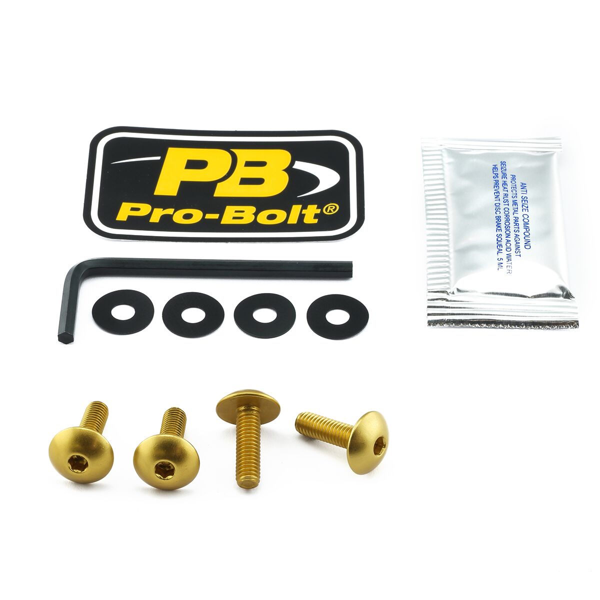 PRO BOLT BOLT KIT SCREEN GOLD SK110G