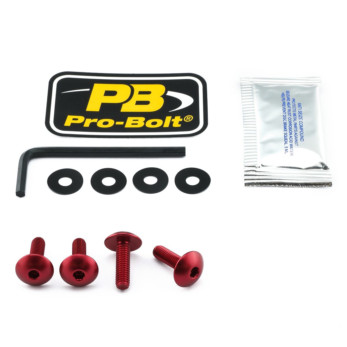 PRO BOLT BOLT KIT SCREEN RED SK110R