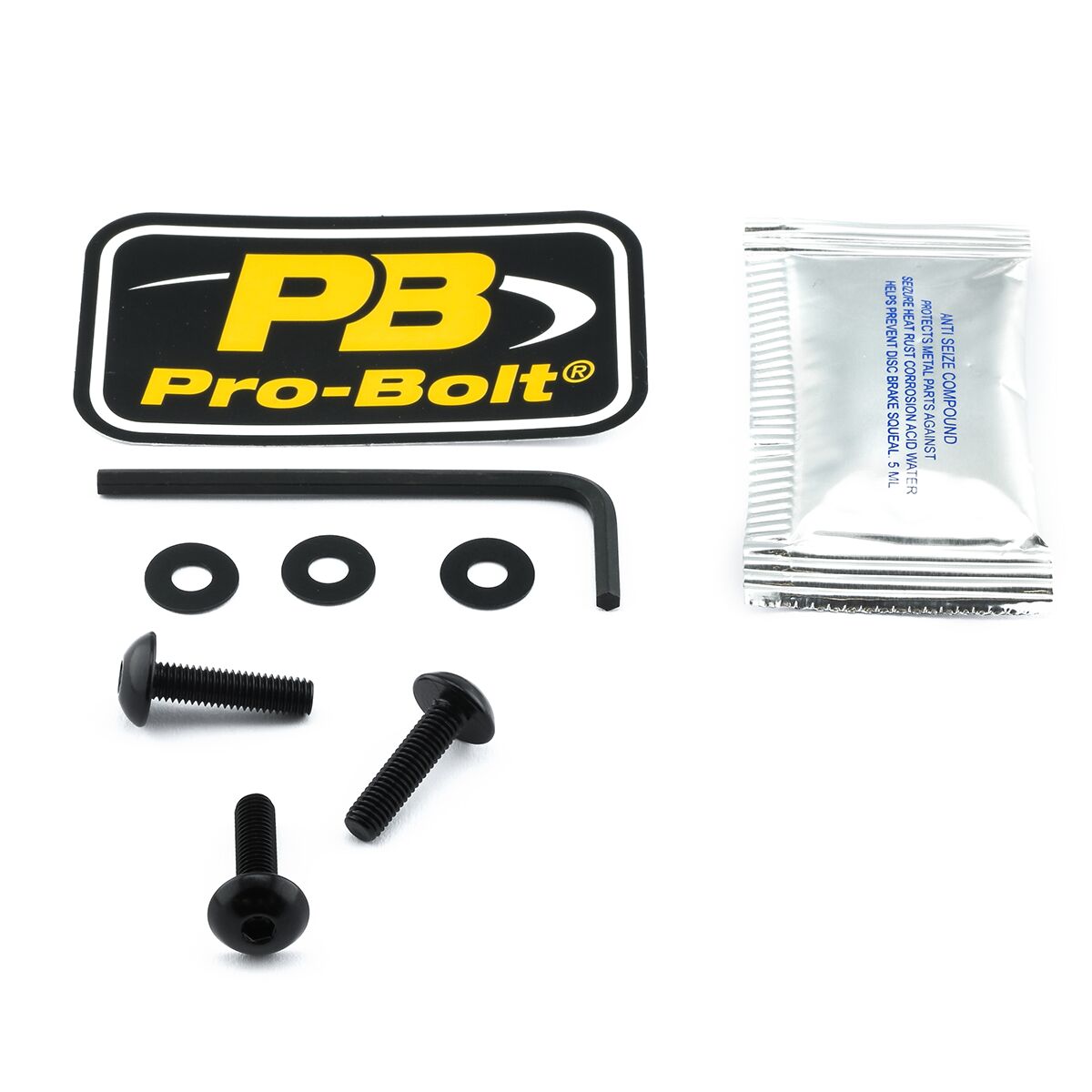 PRO BOLT BOLT KIT SCREEN BLACK SK307BK