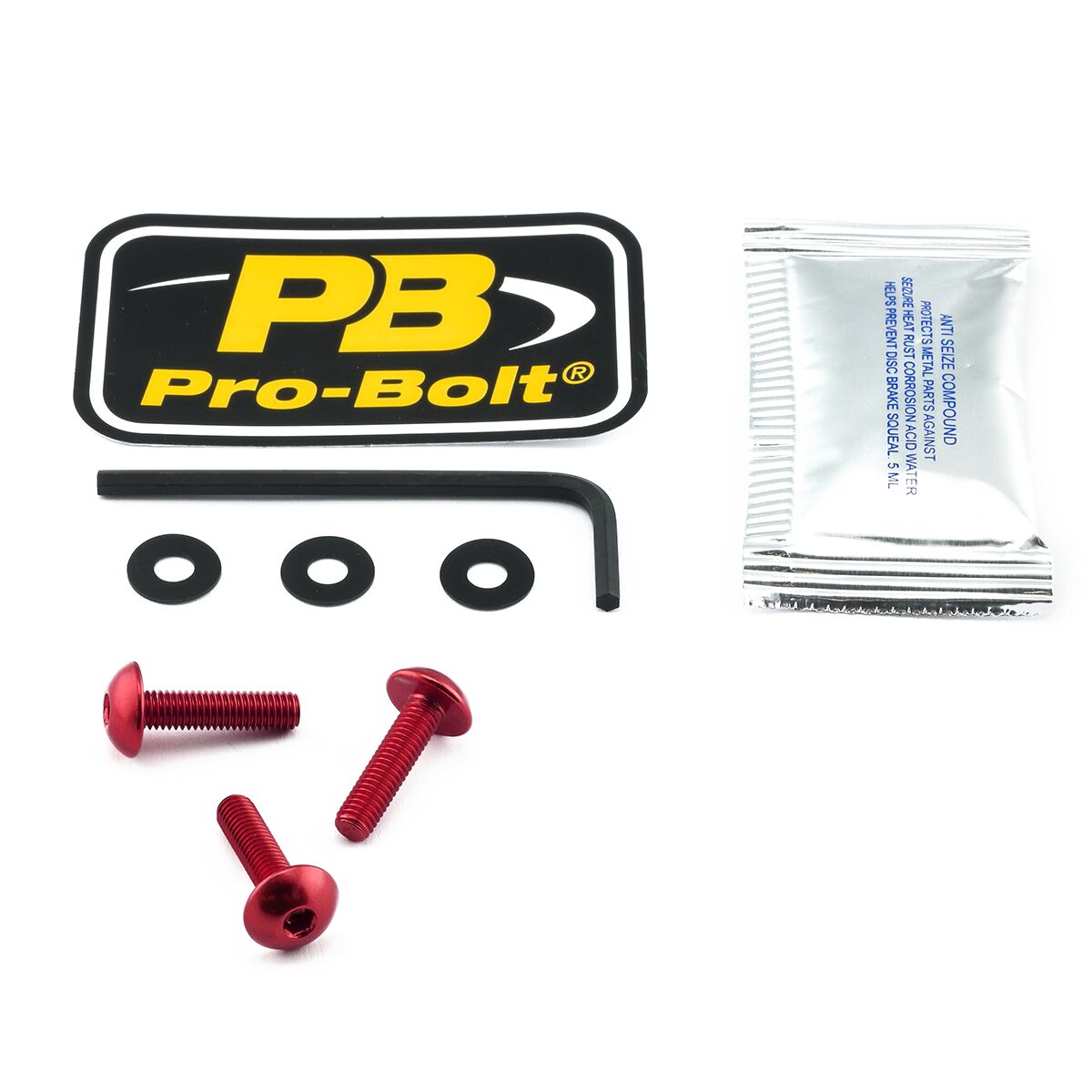 PRO BOLT BOLT KIT SCREEN RED SK307R