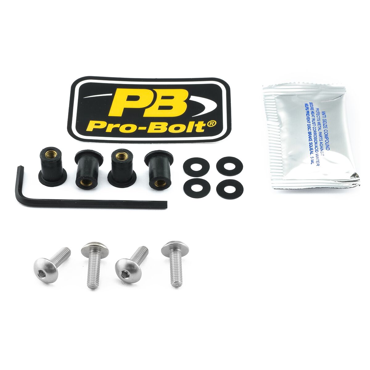PRO BOLT BOLT KIT SCREEN SILVER SK4S