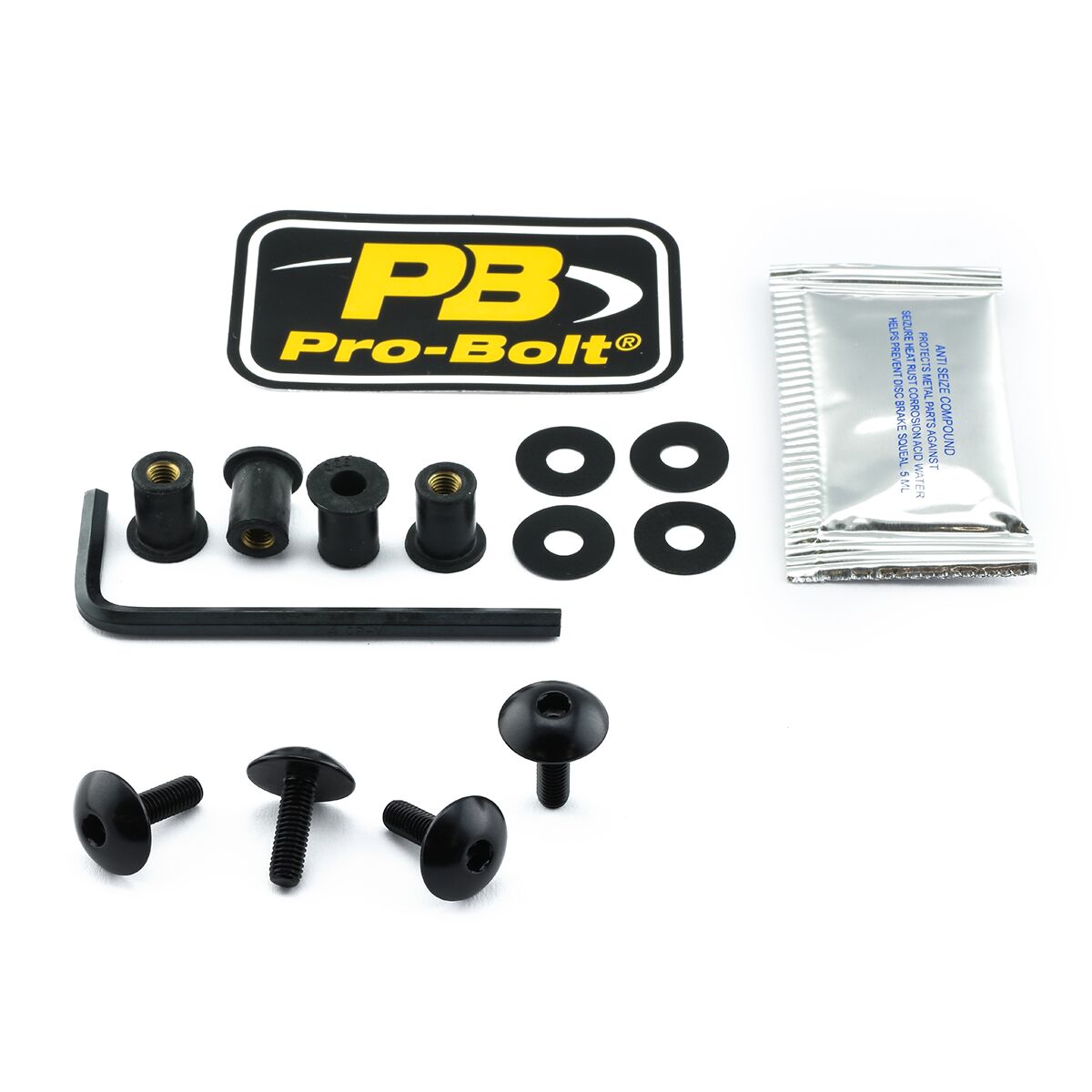 PRO BOLT SCR KIT SCREEN 4 XL BLK SK4XLBK