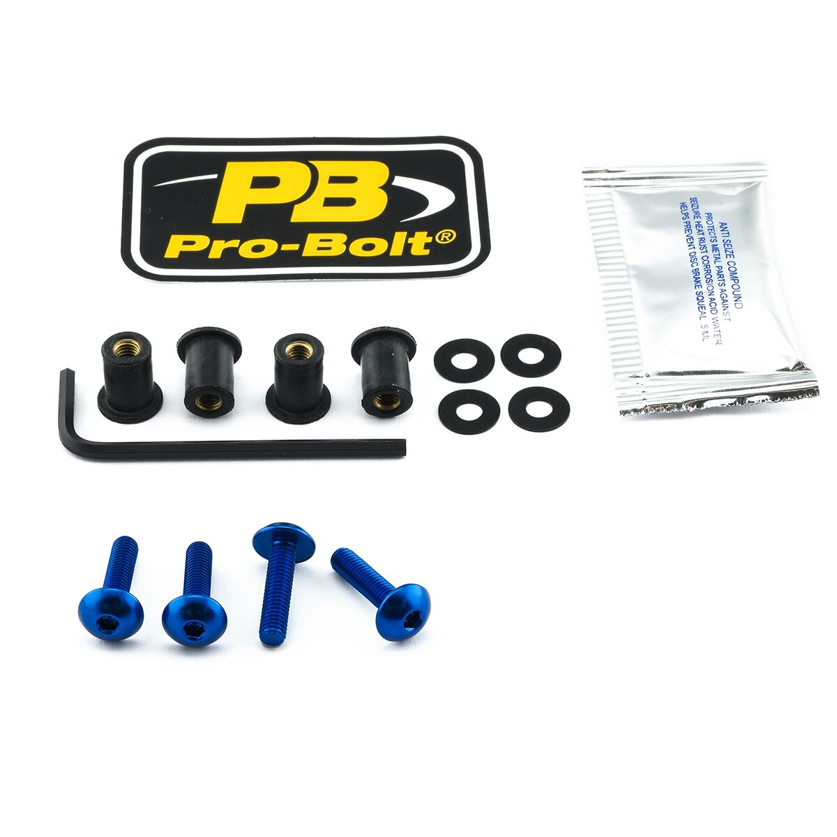 PRO BOLT BOLT KIT SCREEN BLUE SKBM810B