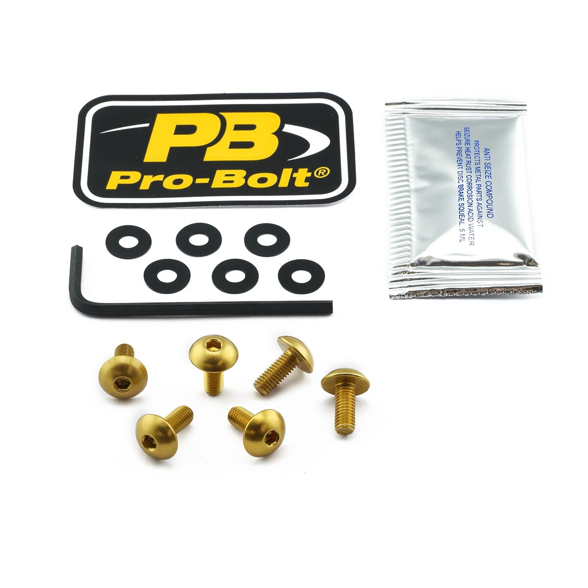 PRO BOLT BOLT KIT SCREEN GOLD SKBM820G