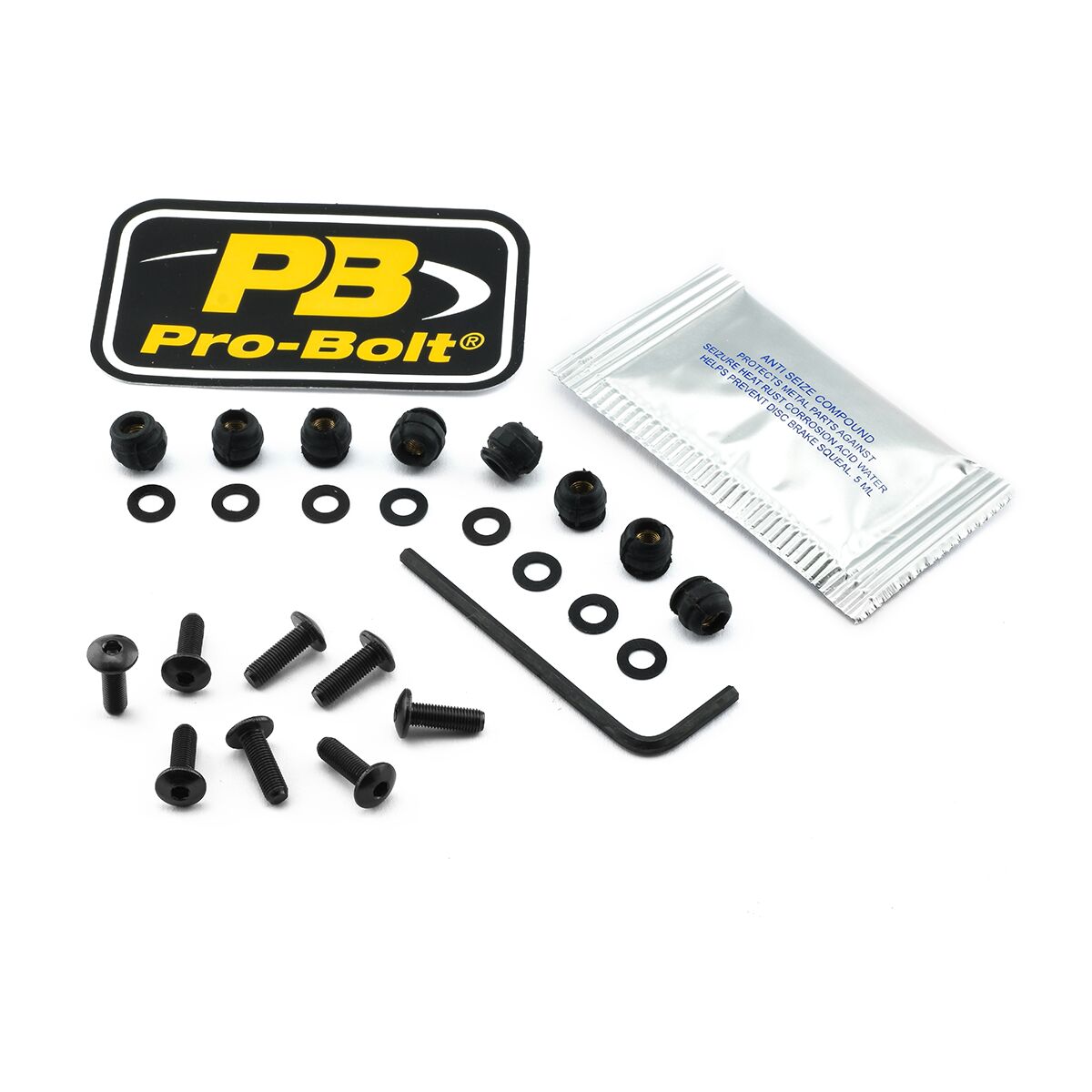 PRO BOLT BOLT KIT SCREEN BLACK SKDUC8BK
