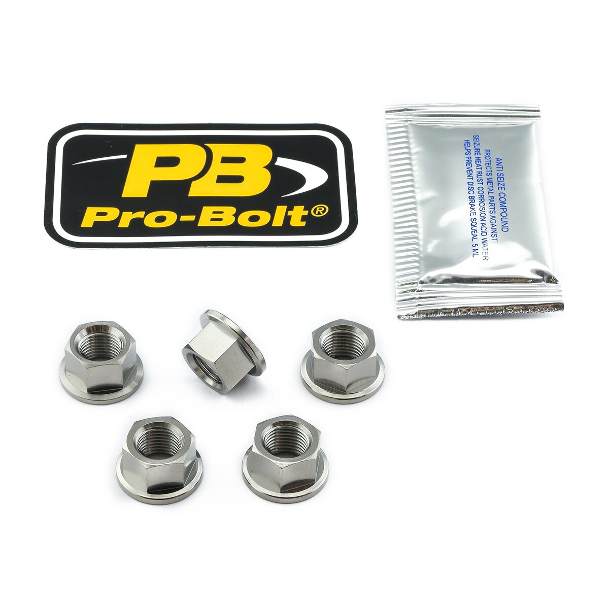 PRO BOLT NUT SET SPROCKET TIT 10X1.00 TI5SPN10F