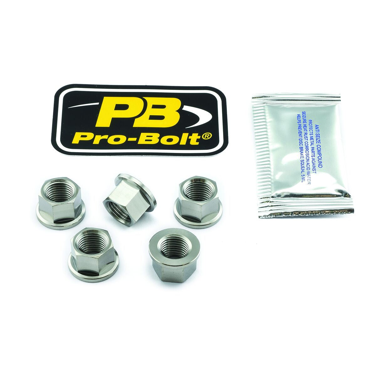 PRO BOLT NUT SET SPROCKET TIT 12X1.25 TI5SPN12