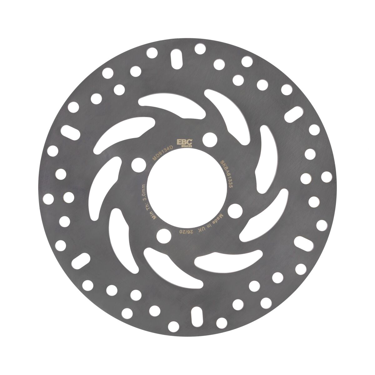 EBC BRAKE ROTOR D-SERIES SOLID ROUND SCOOTER MD9134D