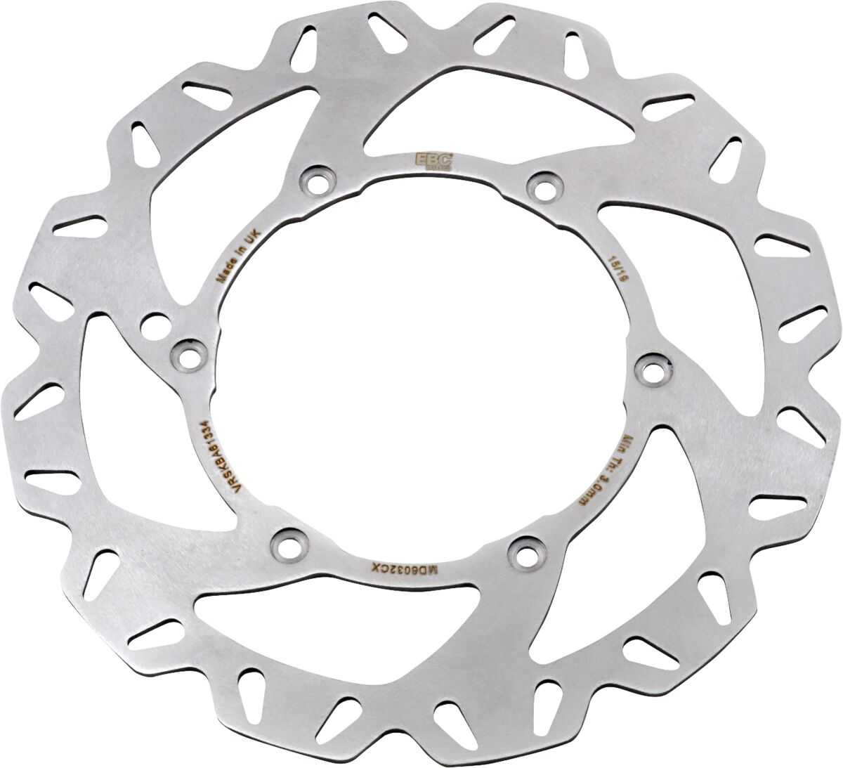 EBC BRAKE ROTOR CX EXTREME SERIES SOLID CONTOUR MD6032CX