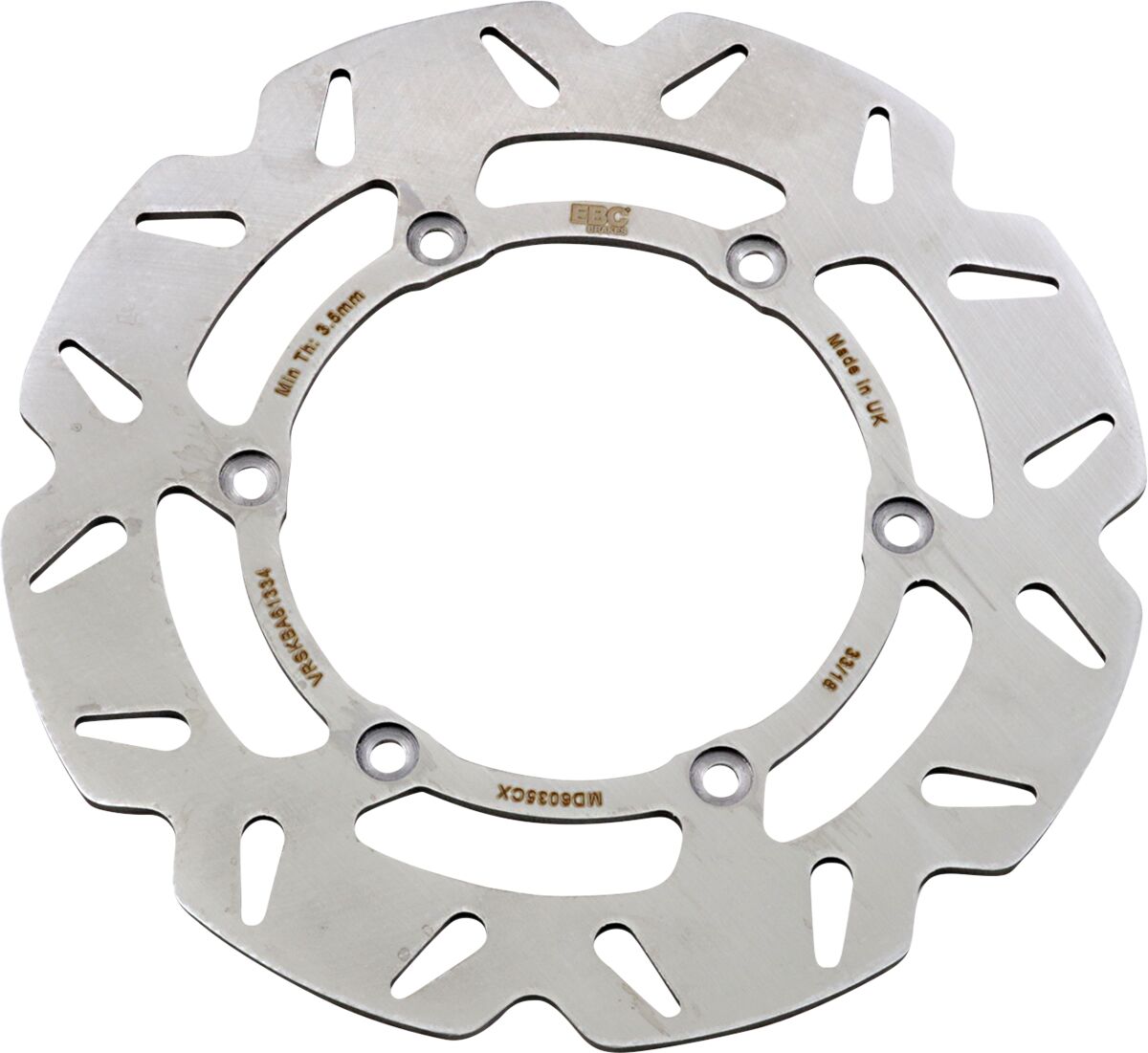 EBC BRAKE ROTOR CX EXTREME SERIES SOLID CONTOUR MD6035CX