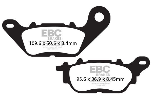 EBC BRAKE PAD SFAC-SERIES CARBON SCOOTER SFAC464