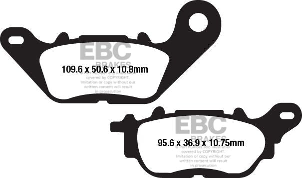 EBC BRAKE PAD FA-SERIES ORGANIC FA662