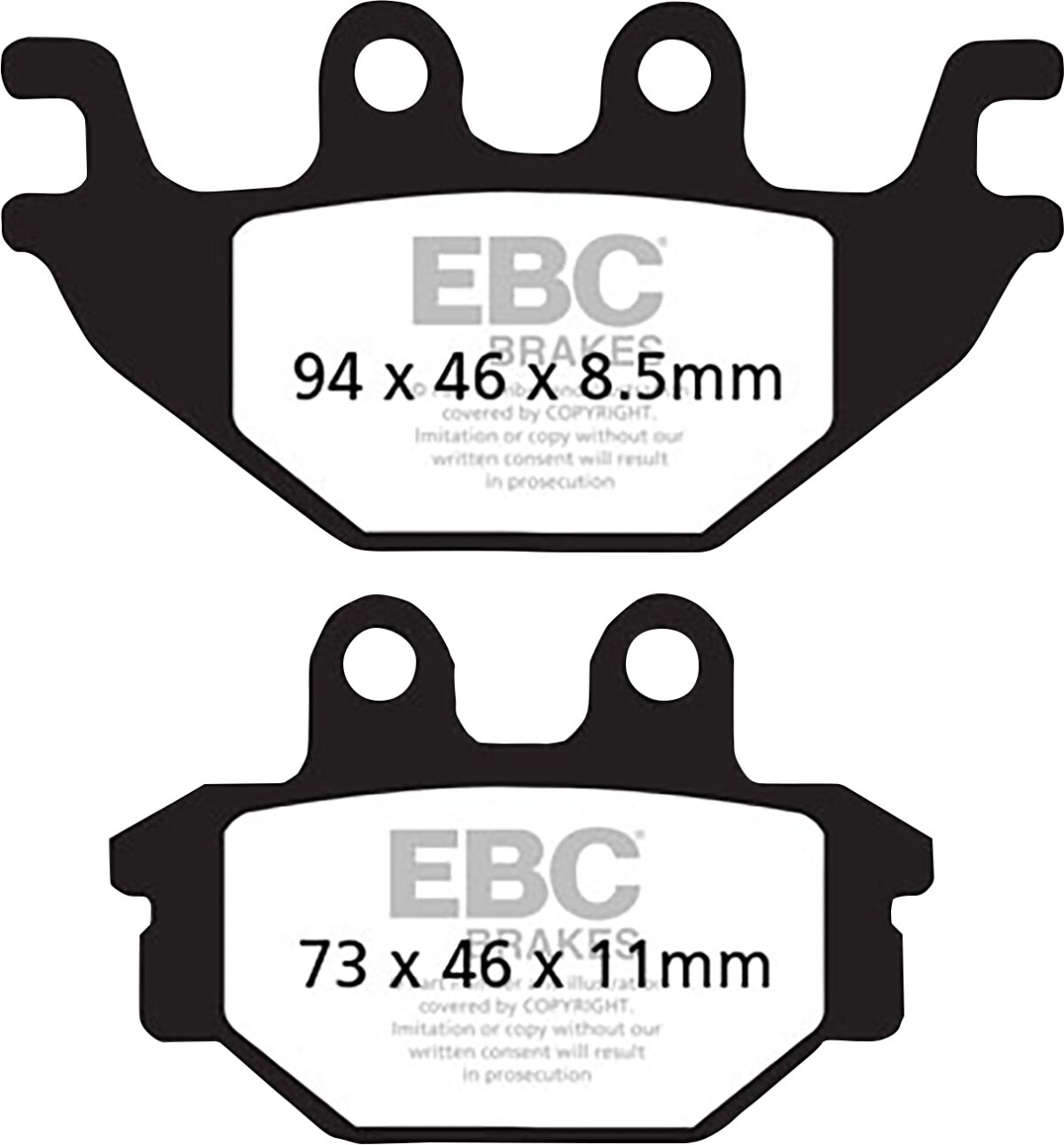 EBC BRAKE PAD CARBON SCOOTER SFAC377
