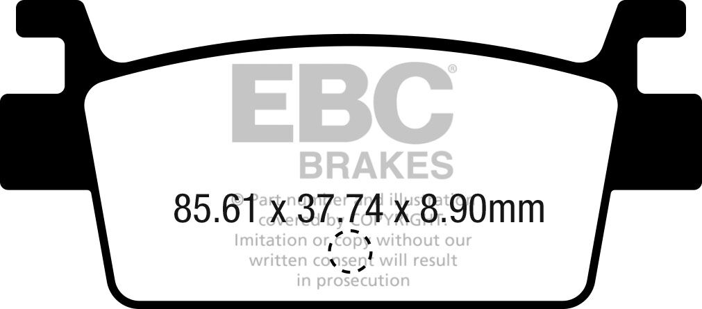 EBC BRAKE PAD CARBON SCOOTER SFAC719