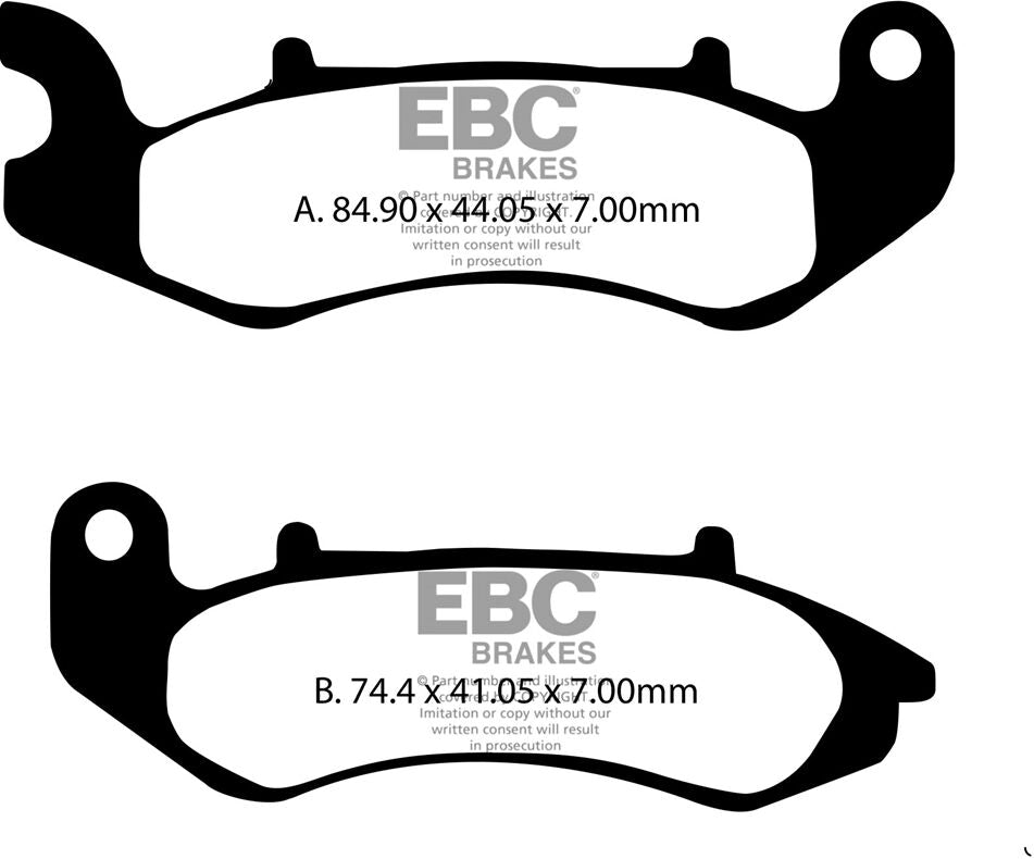 EBC BRAKE PAD FA-SERIES ORGANIC FA707