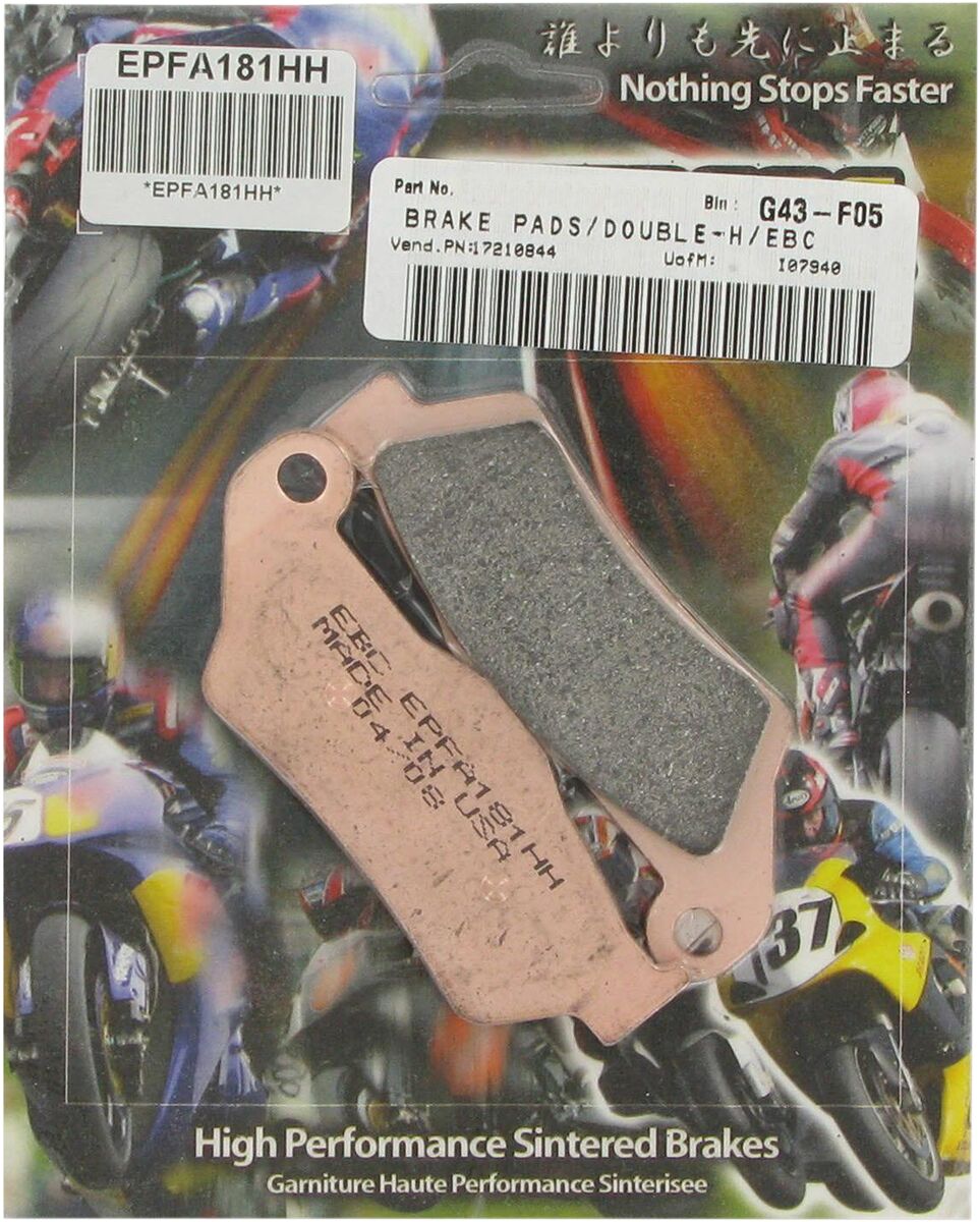 EBC BRAKE PAD EPFA-HH SERIES SINTERED METAL EPFA181HH