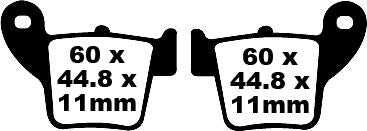 EBC BRAKE PAD FA-TT SERIES CARBON FIBER OFFROAD FA346TT