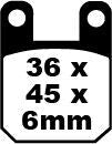 EBC BRAKE PAD SFA-HH SERIES SINTERED METAL SCOOTER SFA115HH