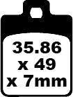 EBC BRAKE PAD SFA-HH SERIES SINTERED METAL SCOOTER SFA260HH