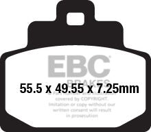 EBC BRAKE PAD SFA-HH SERIES SINTERED METAL SCOOTER SFA681HH