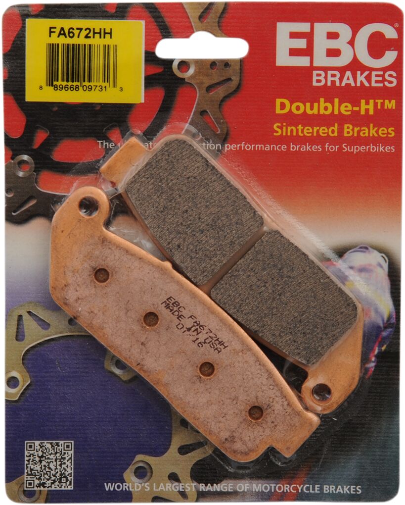 EBC BRAKE PAD FA-HH SERIES SINTERED METAL FA672HH
