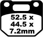 EBC BRAKE PAD FA SERIES ORGANIC FA110