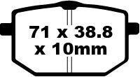 EBC BRAKE PAD FA SERIES ORGANIC FA118