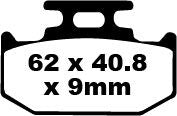 EBC BRAKE PAD FA-TT SERIES CARBON FIBER OFFROAD FA152TT