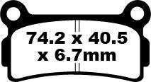 EBC BRAKE PAD FA SERIES ORGANIC FA164