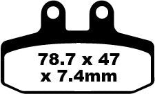 EBC BRAKE PAD FA SERIES ORGANIC FA256