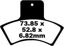 EBC BRAKE PAD FA-TT SERIES CARBON FIBER OFFROAD FA270TT