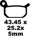 EBC BRAKE PAD FA-TT SERIES CARBON FIBER FA325TT