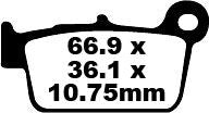 EBC BRAKE PAD FA-TT SERIES CARBON FIBER FA367TT