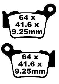 EBC BRAKE PAD FA-TT SERIES CARBON FIBER FA368TT